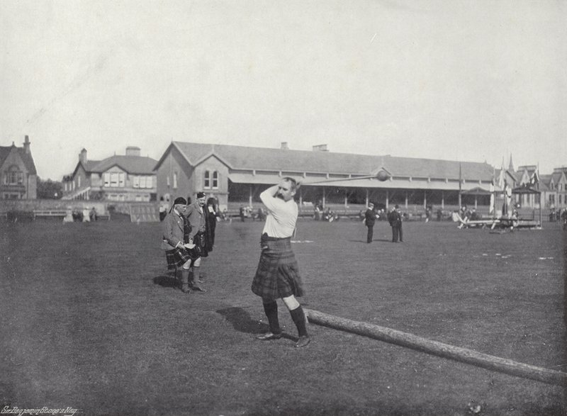 The Inverness Gathering, házení kladivem od J. Benjamin Stone