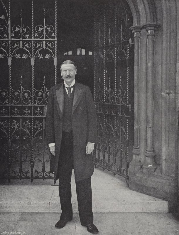 Správný Honza. Sir A Acland Hood, Bart (černobílá fotografie) od J. Benjamin Stone