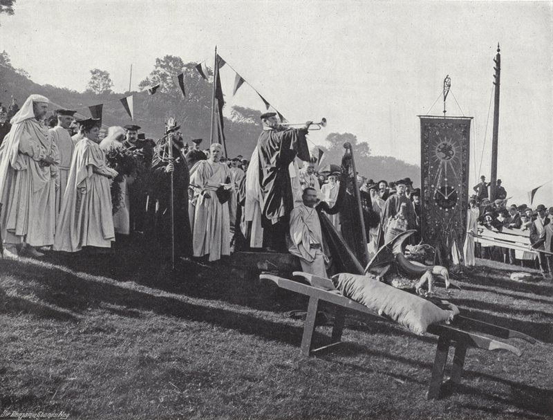 Velšský Eisteddfod, otevření Gorseddu od J. Benjamin Stone