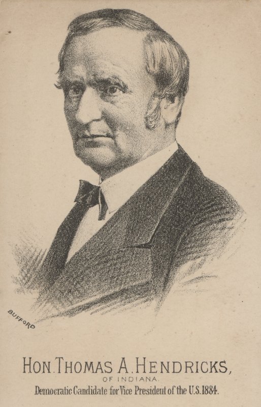 Thomas A Hendricks z Indiany, demokratický kandidát na viceprezidenta Spojených států od J. H. and Co. Bufford
