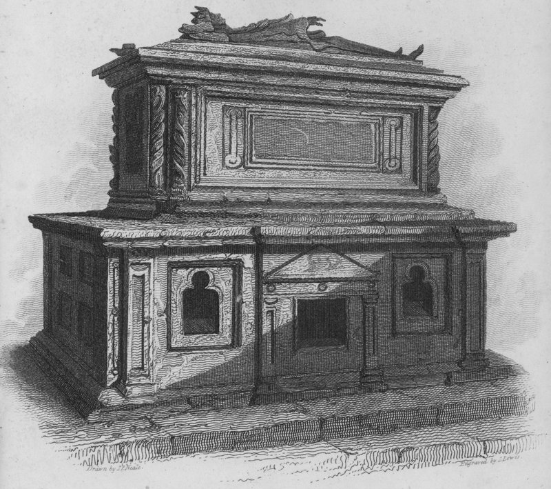 Hrobka Jindřicha Třetího, Westminsterské opatství (rytina) od John Preston Neale