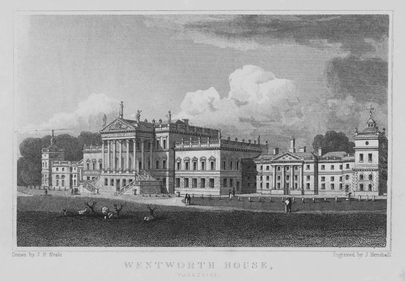 Wentworth House, Yorkshire od John Preston Neale