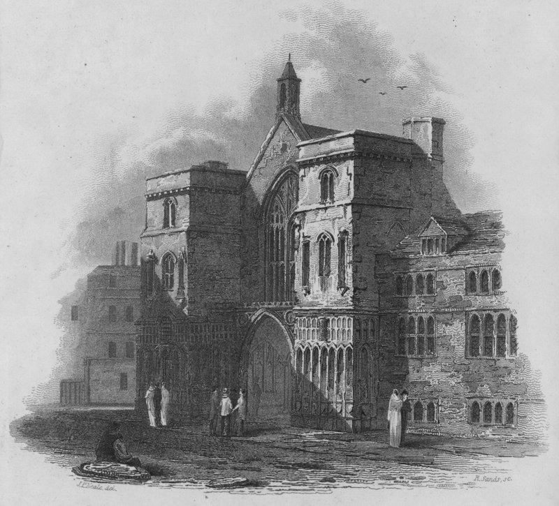 Westminster Hall (rytina) od John Preston Neale