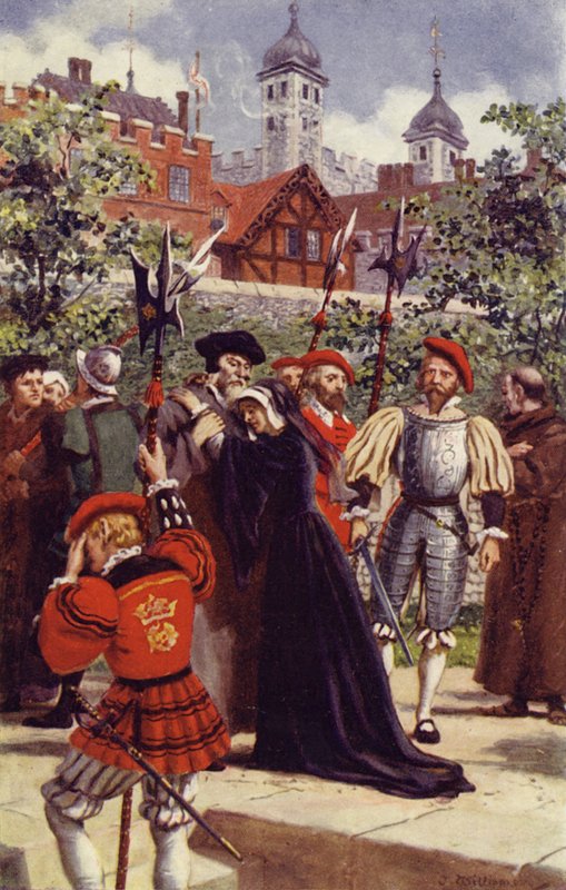 Rozloučení sira Thomase More s jeho dcerou (color litho) od J. Williamson