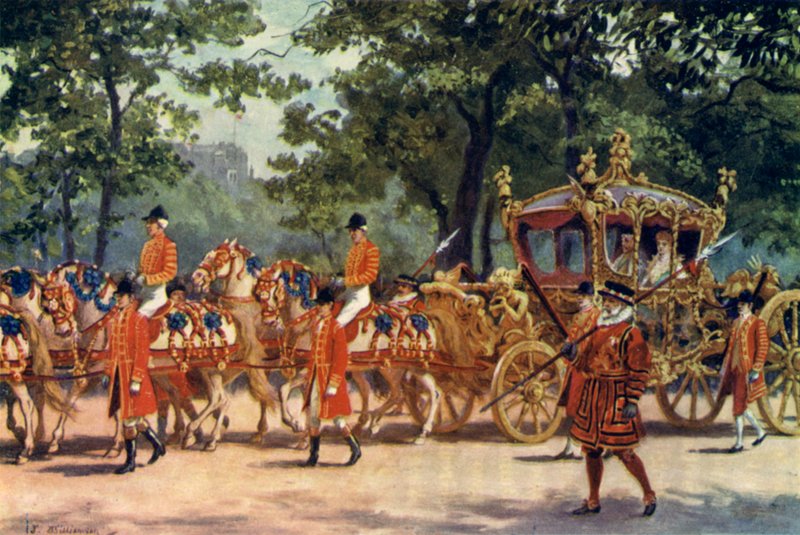 The Coronation Coach, Korunovační průvod krále Edwarda VII od J. Williamson