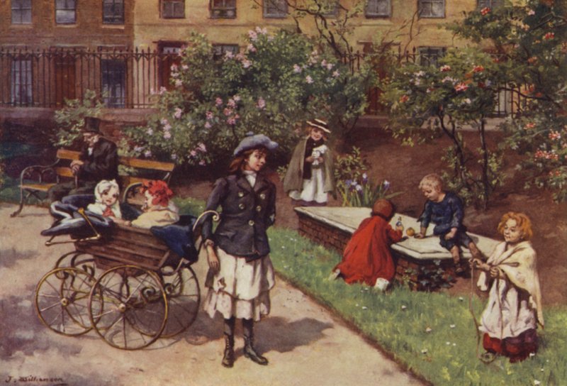 Hřiště chudých (barva litho) od J. Williamson