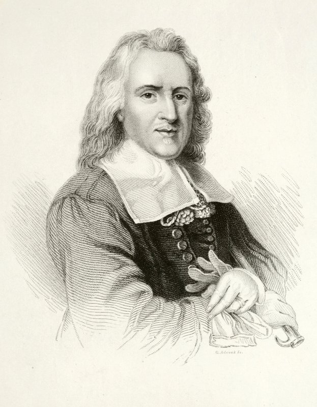 Izaak Walton , anglický autor (rytina) od Jacob (after) Huysmans