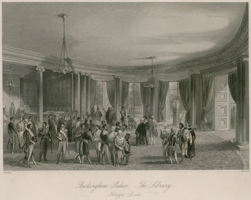 Buckinghamský palác, knihovna, Cizí hráz od Jacob van der Heyden