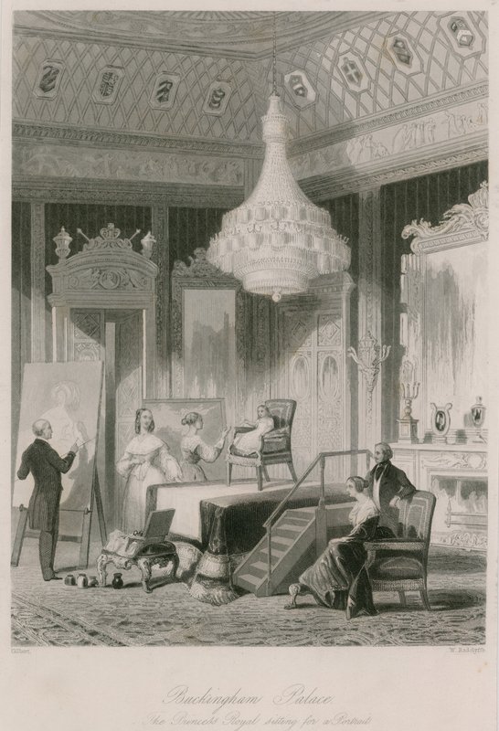 Královská princezna při portrétování v Buckinghamském paláci od Jacob van der Heyden