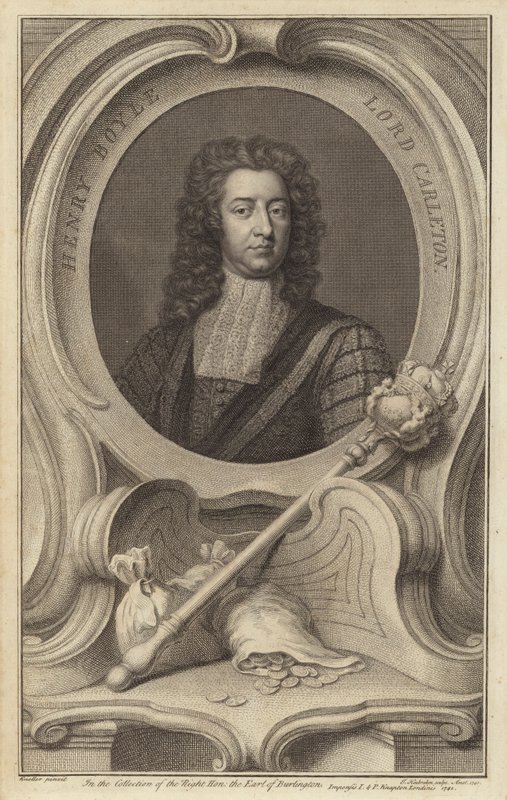 Henry Boyle, 1. baron Carleton, anglo-irský politik od Jacobus Houbraken
