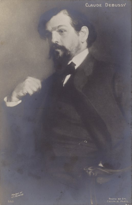 Claude Debussy , francouzský skladatel (1862-1918) od Jacques Emile Blanche
