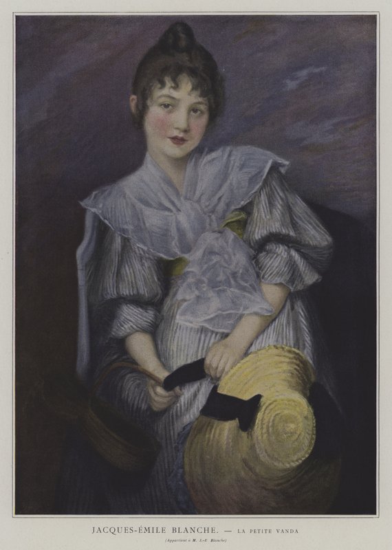 Malá Vanda od Jacques Emile after Blanche