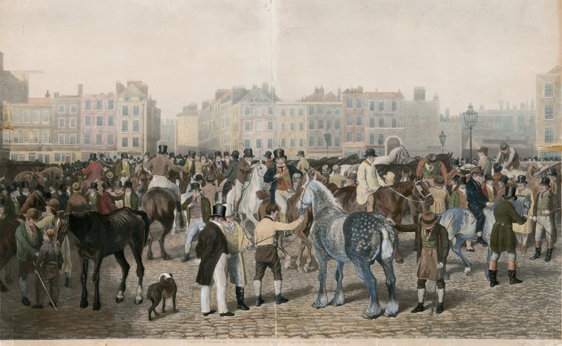 Old Smithfield Market od Jacques Laurent Agasse