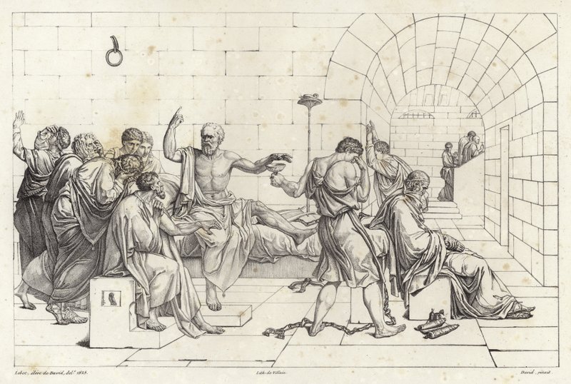 Sokratova smrt od Jacques Louis David