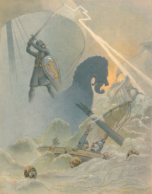 Dánsko - Národní píseň od Jacques Marie Gaston Onfray de Breville (Job)