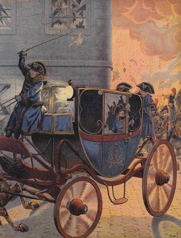 Generál Louis Desaix byl převezen kočárem během bitvy o Marengo od Jacques Marie Gaston Onfray de Breville (Job)