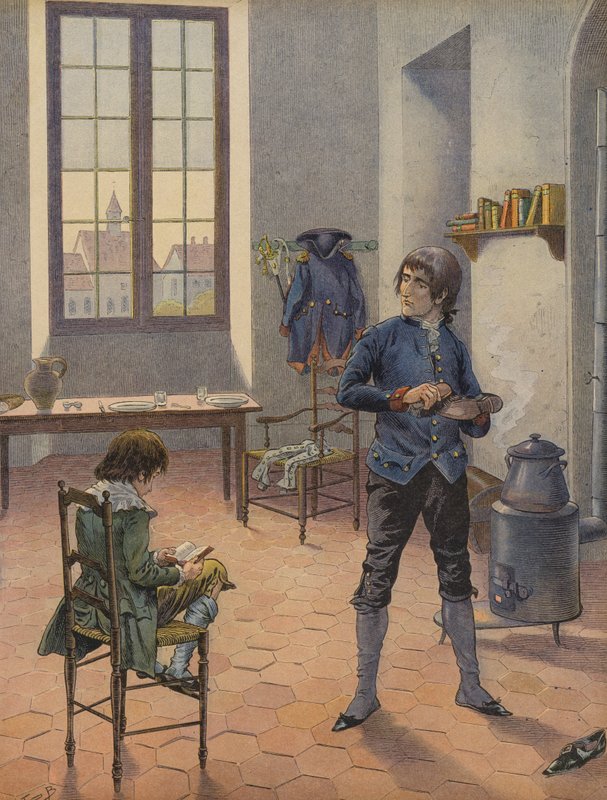 Napoleon Bonaparte v Auxonne od Jacques Marie Gaston Onfray de Breville (Job)