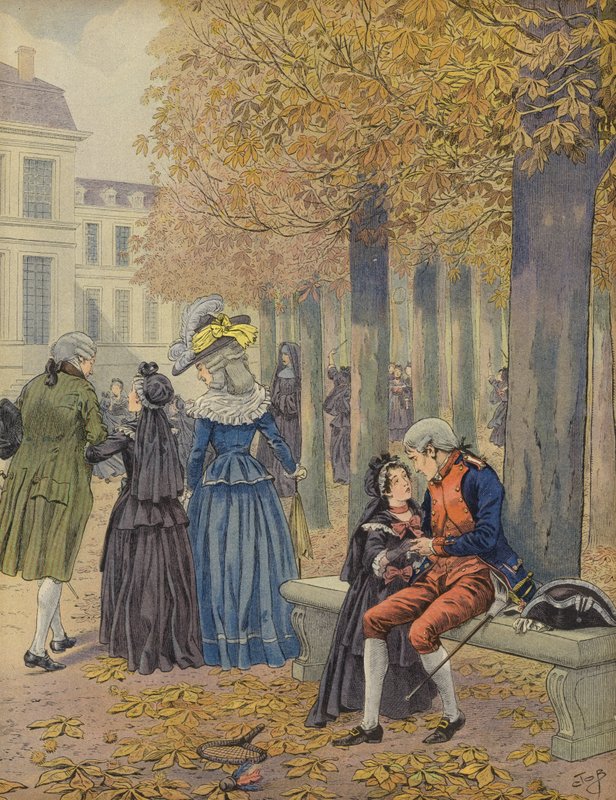 Napoleon a jeho sestra Elisa od Jacques Marie Gaston Onfray de Breville (Job)