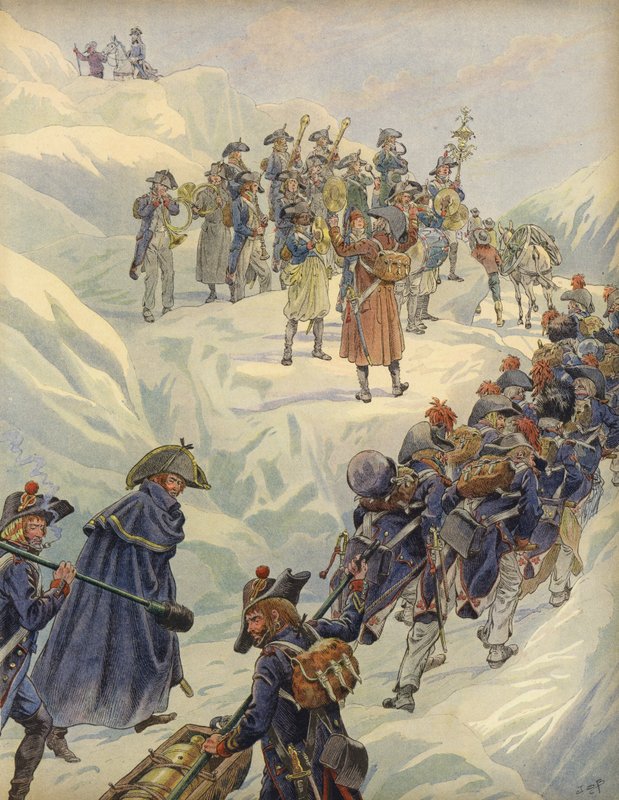 Průchod svatého Bernarda od Jacques Marie Gaston Onfray de Breville (Job)