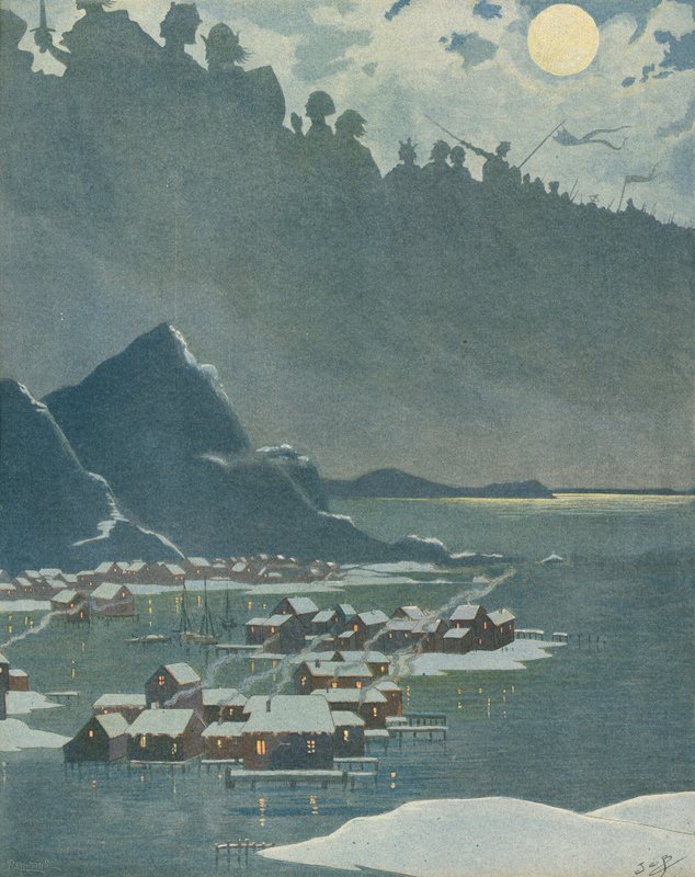 Švédsko - Národní píseň od Jacques Marie Gaston Onfray de Breville (Job)