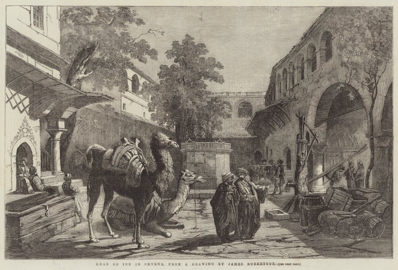 Khan or Inn in Smyrna od James Robertson