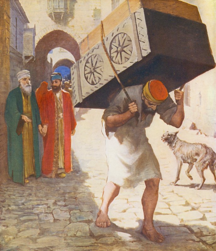 Svatá země: Atal neboli nosič břemen (barevná litografie) od James (after) Clark