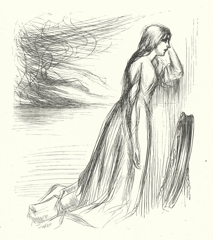 „Opustil svůj domov“ (rytina) od James Abbott McNeill (after) Whistler