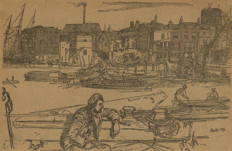 Přístaviště černých lvů od James Abbott McNeill Whistler