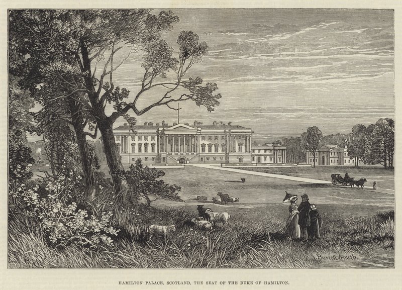Palác Hamilton, Skotsko, sídlo vévody z Hamiltonu od James Burrell Smith