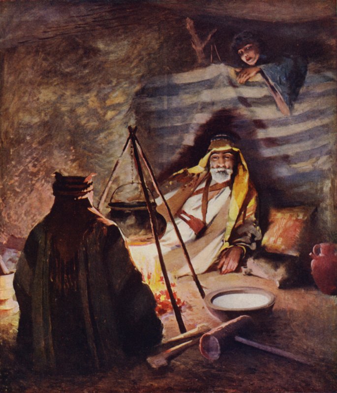 Dům z vlasů, interiér stanu Bedaween od James Clark