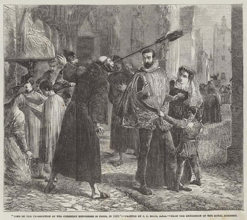 Doba pronásledování křesťanských reformátorů v Paříži, v roce 1559 od James Clarke Hook