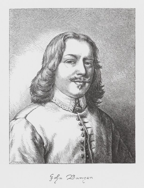 John Bunyan, portrét (rytina) od James Dawson Watson