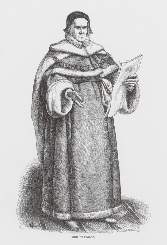 Lord Hategood (rytina) od James Dawson Watson