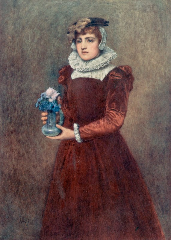 Mary Seton, společnice a přítelkyně Mary Stuartovny od James Dromgole Linton