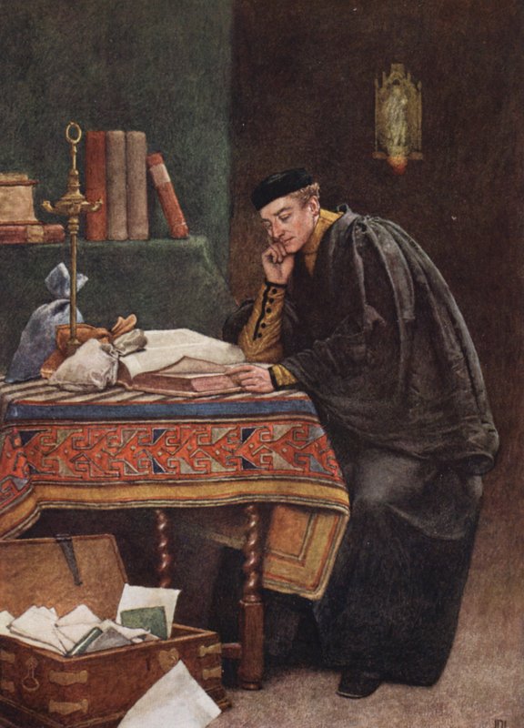 Shakespearův Kupec benátský: (barevná litografie) od James Dromgole Linton