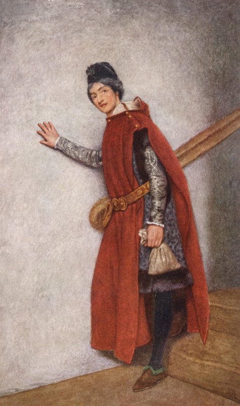 Shakespearův Kupec benátský: (barevná litografie) od James Dromgole Linton