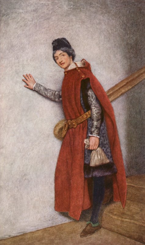 Shakespearův Kupec benátský: (barevná litografie) od James Dromgole Linton