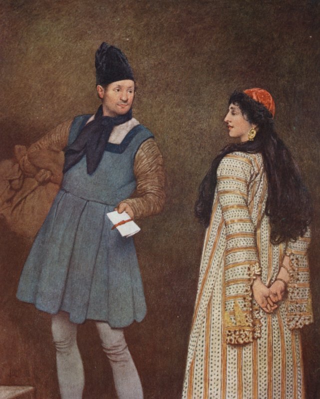 Shakespearův Kupec benátský: (barevná litografie) od James Dromgole Linton