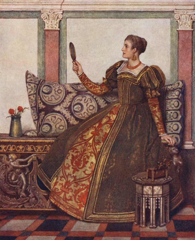 Shakespearův Kupec benátský: (barevná litografie) od James Dromgole Linton
