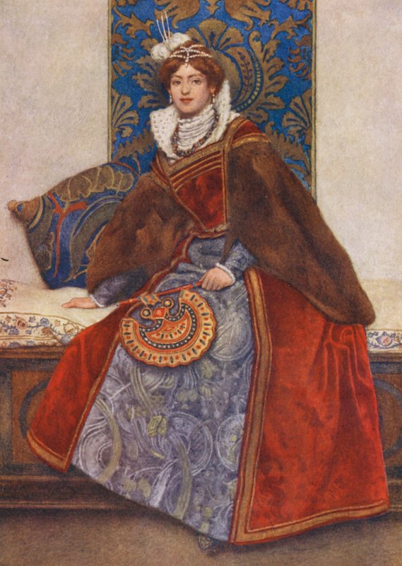 Shakespearův Kupec benátský: (barevná litografie) od James Dromgole Linton