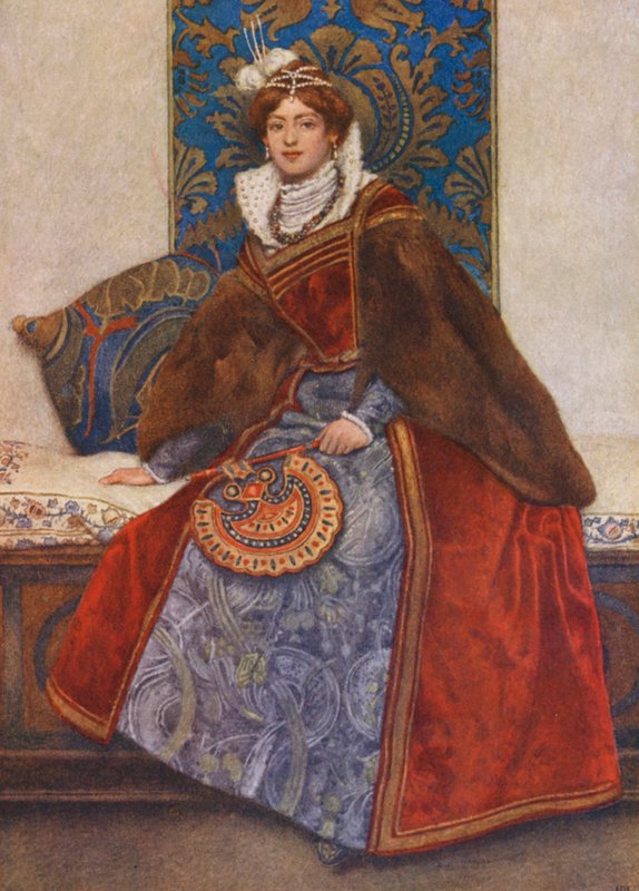 Shakespearův Kupec benátský: (barevná litografie) od James Dromgole Linton