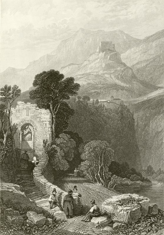 Klášter Il Santo Cosimato, Tivoli, nedaleko Říma od James Duffield Harding