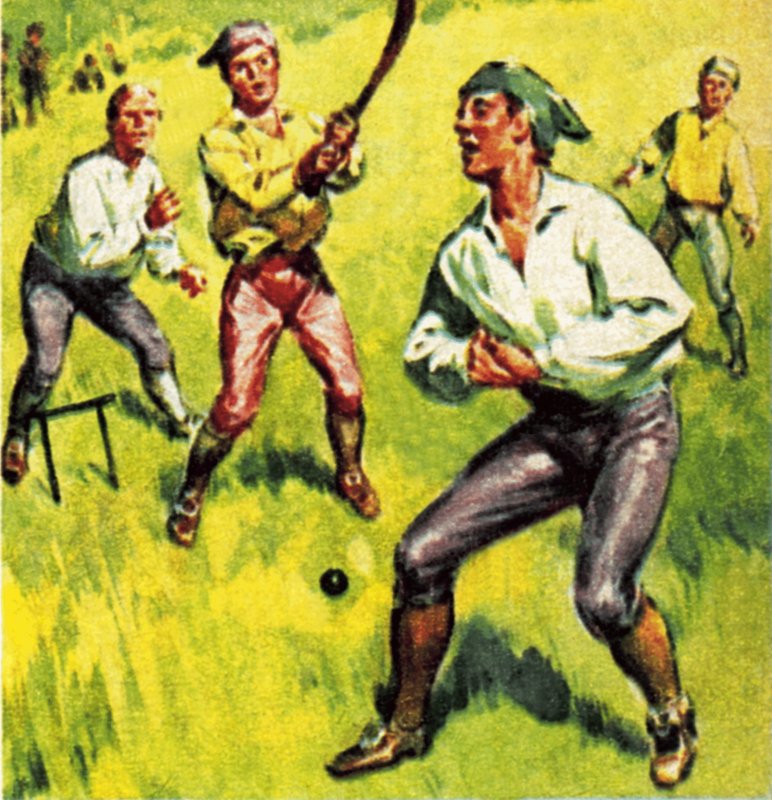 Ranní kriket se dvěma pahýly od James Edwin McConnell