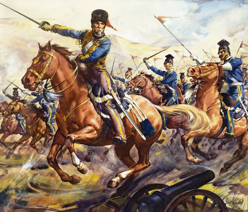 Slavní koně faktu a fikce: The Charge of the Light Brigade (Přepadení lehké brigády) od James Edwin McConnell