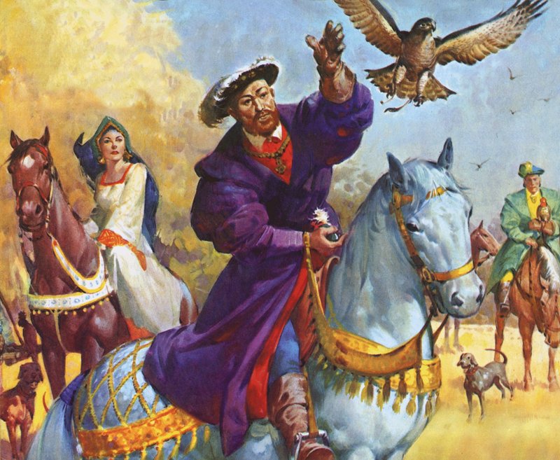Král Jindřich VIII. na lovu od James Edwin McConnell