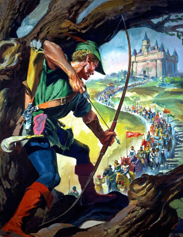 Robin Hood (kvaš na papíře) od James Edwin McConnell
