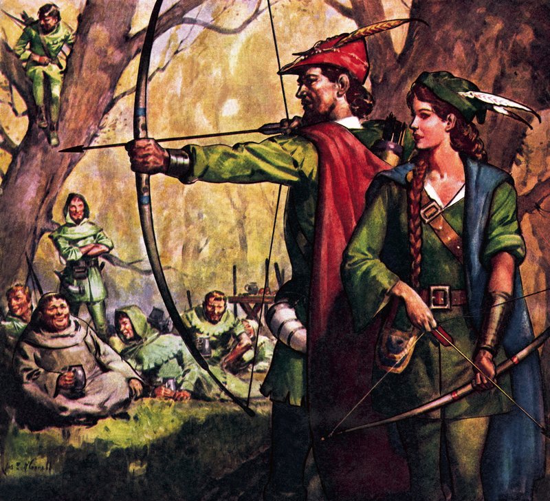 Robin Hood a panna Marian od James Edwin McConnell