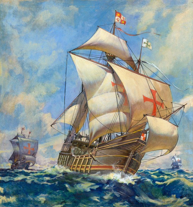Santa Maria (kvaš na papíře) od James Edwin McConnell