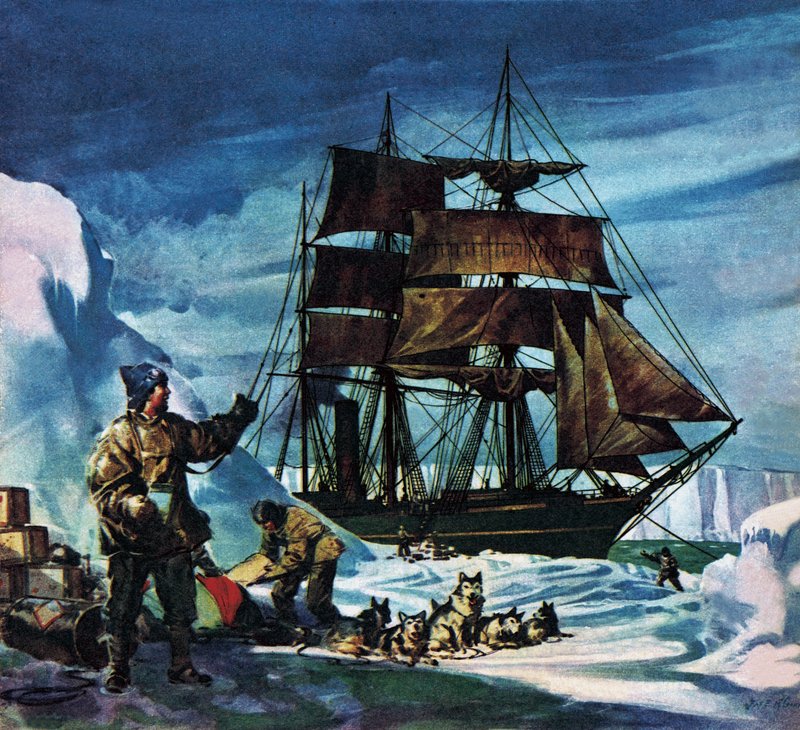 Terra Nova v Antarktidě od James Edwin McConnell