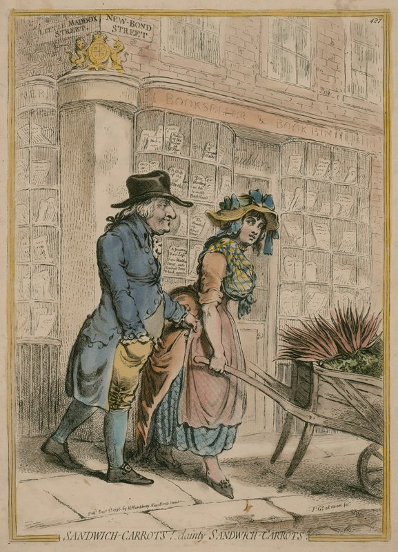 Sandwich-Carrots - Lady Sandwich Carrots od James Gillray